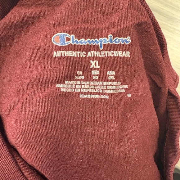 Champion Maroon Detroit Tee - Picture 3 of 3